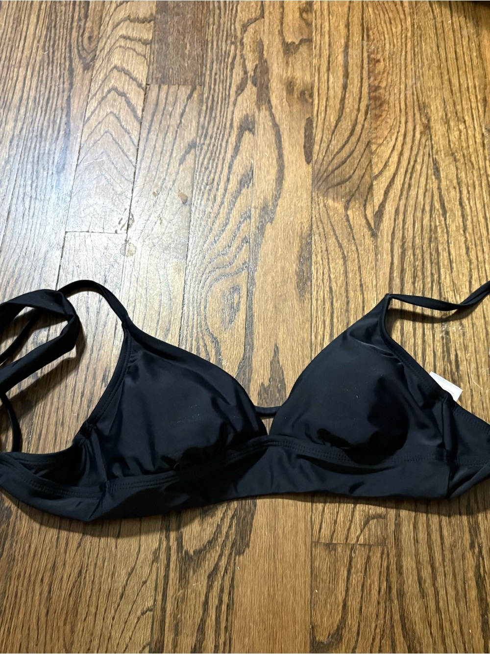 Black Triangle Bikini Top - Women Swimwear